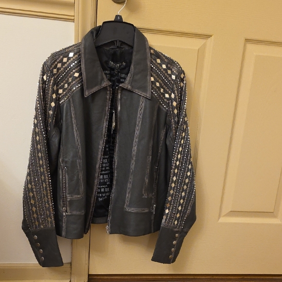Idyllwind Jackets & Blazers - Beaded Leather Jacket Idyllwind